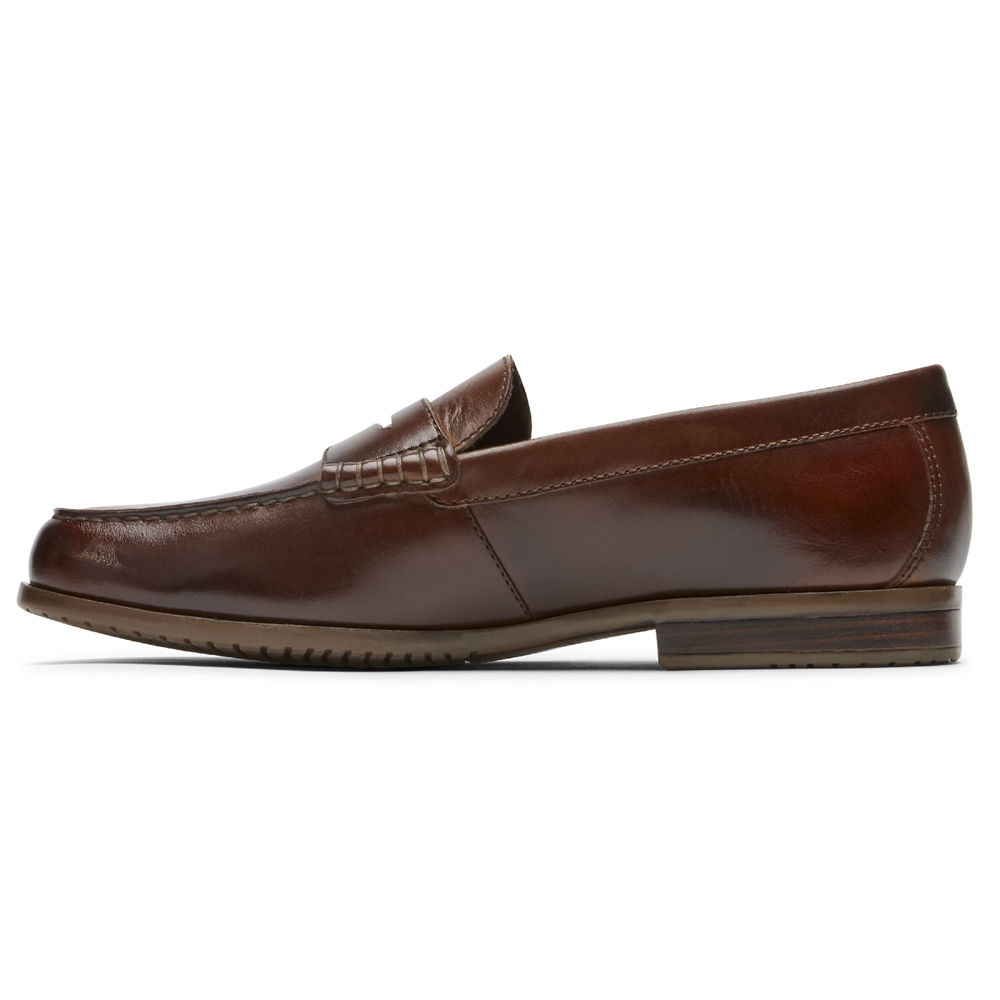 Rockport Loafers For Mens Brown - Curtys Penny - JR1280396